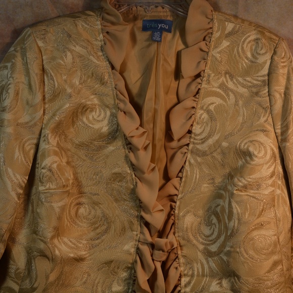Ruffled Jacket SZ L Tres You - Picture 4 of 8